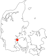 August Kleven beliggenhed på danmarkskort